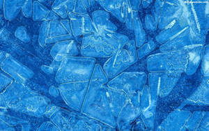 Blue Texture Crystal Wallpaper