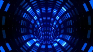 Blue Tunnel Illusion Cool Pfp Wallpaper