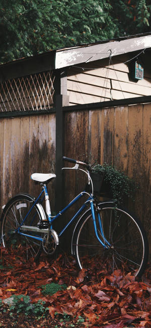 Blue Utility Bikes Iphone Wallpaper