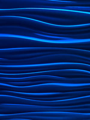 Blue Waves Aesthetic Pattern Wallpaper