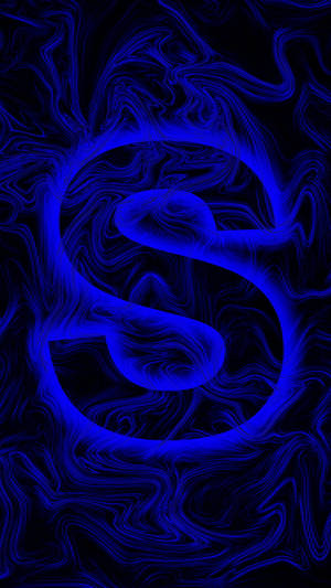 Blue Waves S Alphabet Wallpaper