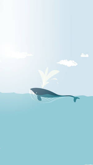 Blue Whale Aesthetic Iphone 11 Wallpaper