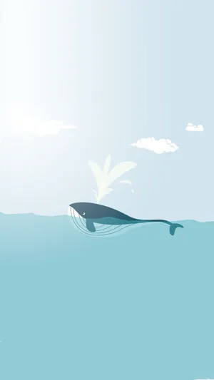 Blue Whale Aesthetic Iphone 11 Wallpaper