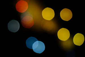Blue Yellow And Red Bokeh Light Wallpaper