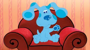 Blues Clues Blue On Armchair Wallpaper
