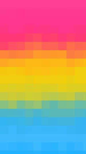 Blurred Lgbtq Pan Flag Pixel Art Wallpaper