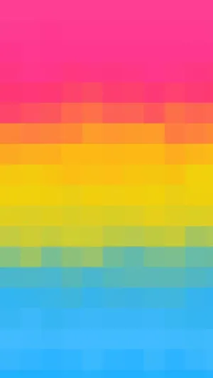 Blurred Lgbtq Pan Flag Pixel Art Wallpaper