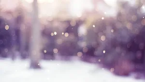 Blurry Snow Aesthetic Wallpaper