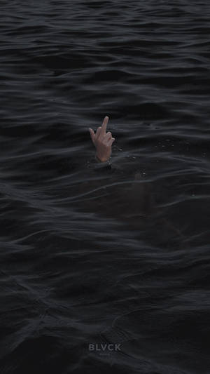 Blvck Paris Rude Gesture In Water Wallpaper