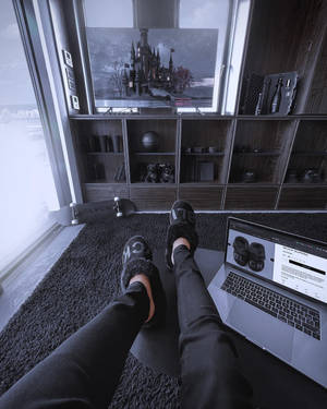 Blvck Paris Slippers On Wallpaper