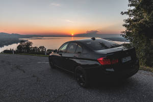 Bmw M Series And Sunset View Wallpaper
