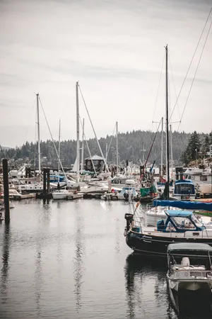 Boat Dock In Canada Iphone Wallpaper