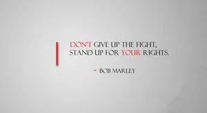 Bob Marley Don't Give Up Quotes Wallpaper