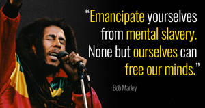 Bob Marley Mental Health Quotes Wallpaper