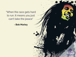 Bob Marley Peace Quotes Wallpaper