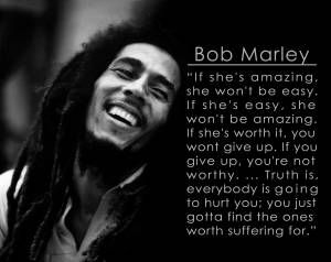 Bob Marley Quotes Being Worthy Wallpaper