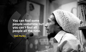Bob Marley Quotes Gray Scale Wallpaper