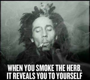 Bob Marley Smoke Quotes Wallpaper
