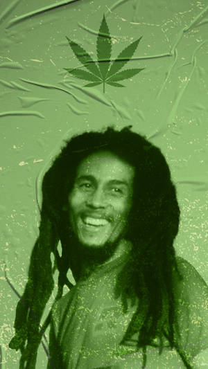 Bob Marley Weed Leaf Wallpaper