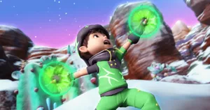 Boboiboy Hd Thorn Elemental Form Wallpaper