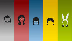 Bobs Burgers Character Silhouettes Wallpaper