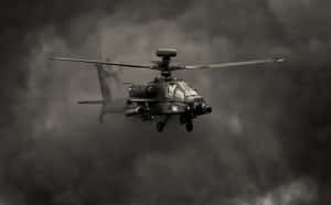 Boeing Ah-64 Apache Cool Helicopter Dark Smoke Wallpaper