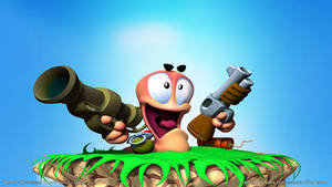 Boggy B Worm In Worms 3 Wallpaper