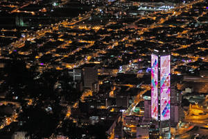 Bogota Colombia Tower At Night Wallpaper