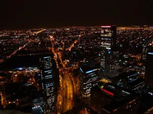 Bogota Colombia With Brilliant Streetlights Wallpaper