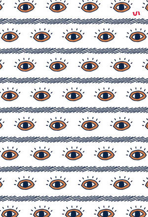 Boho Eye Pattern Wallpaper