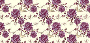 Boho Rose Pattern Wallpaper