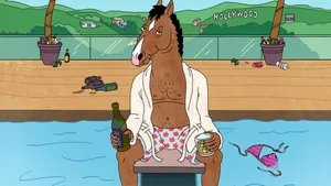 Bojack Horseman Pool Booze Wallpaper