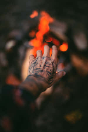 Bokeh Shot Of A Hand Tattoo Wallpaper