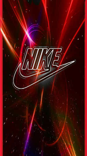 Bold Red Nike Sneakers Wallpaper