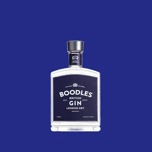 Boodles British Gin In Blue Background Wallpaper