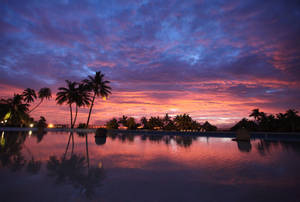 Bora Bora Beautiful Sunset Wallpaper