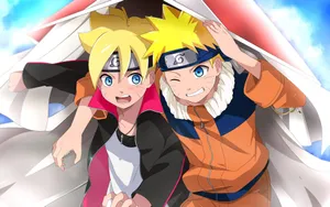 Boruto And Young Naruto Wallpaper