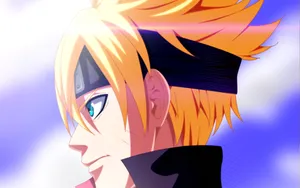 Boruto Side Profile In Sky Wallpaper