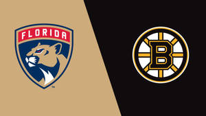 Boston Bruins Logo Vs. Florida Panthers Wallpaper