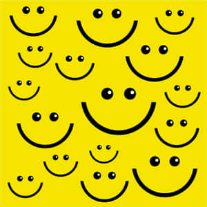 Boundless Joy - A Row Of Happy Smiles Wallpaper