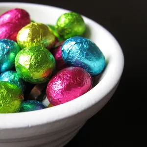 Bowl Of Colorful Easter Eggs Wallpaper