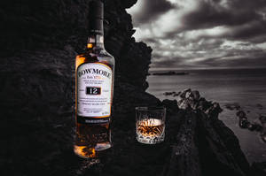 Bowmore 12 Years Old Whisky Dark Aesthetic Wallpaper