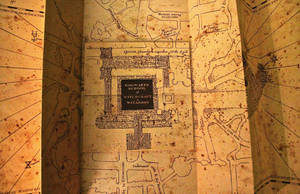 Box On Folded Marauders Map Wallpaper