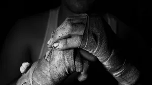 Boxer Hand Wraps Preparation Wallpaper