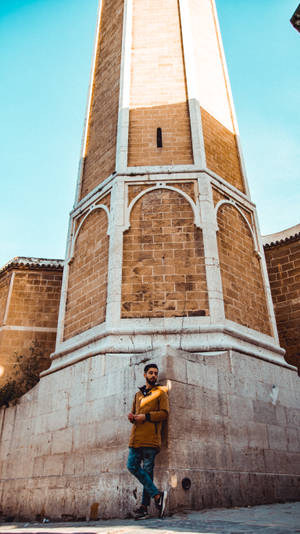 Boy And Tower In Tunisia Wallpaper