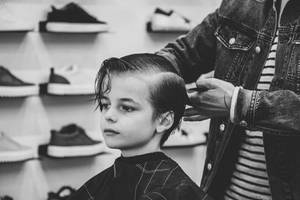 Boy Getting Haircut Wallpaper