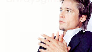 Brad Pitt Clasped Hands Wallpaper