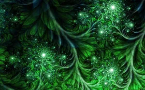 Branch Of Leaves Pattern Wallpaper
