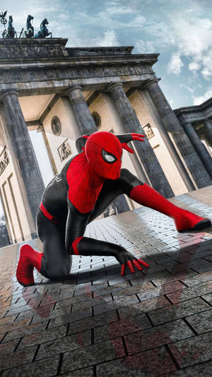 Brandenburg Gate Spider Man Iphone Wallpaper