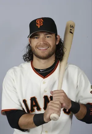 Brandon Crawford Smiling Profile Shot Wallpaper